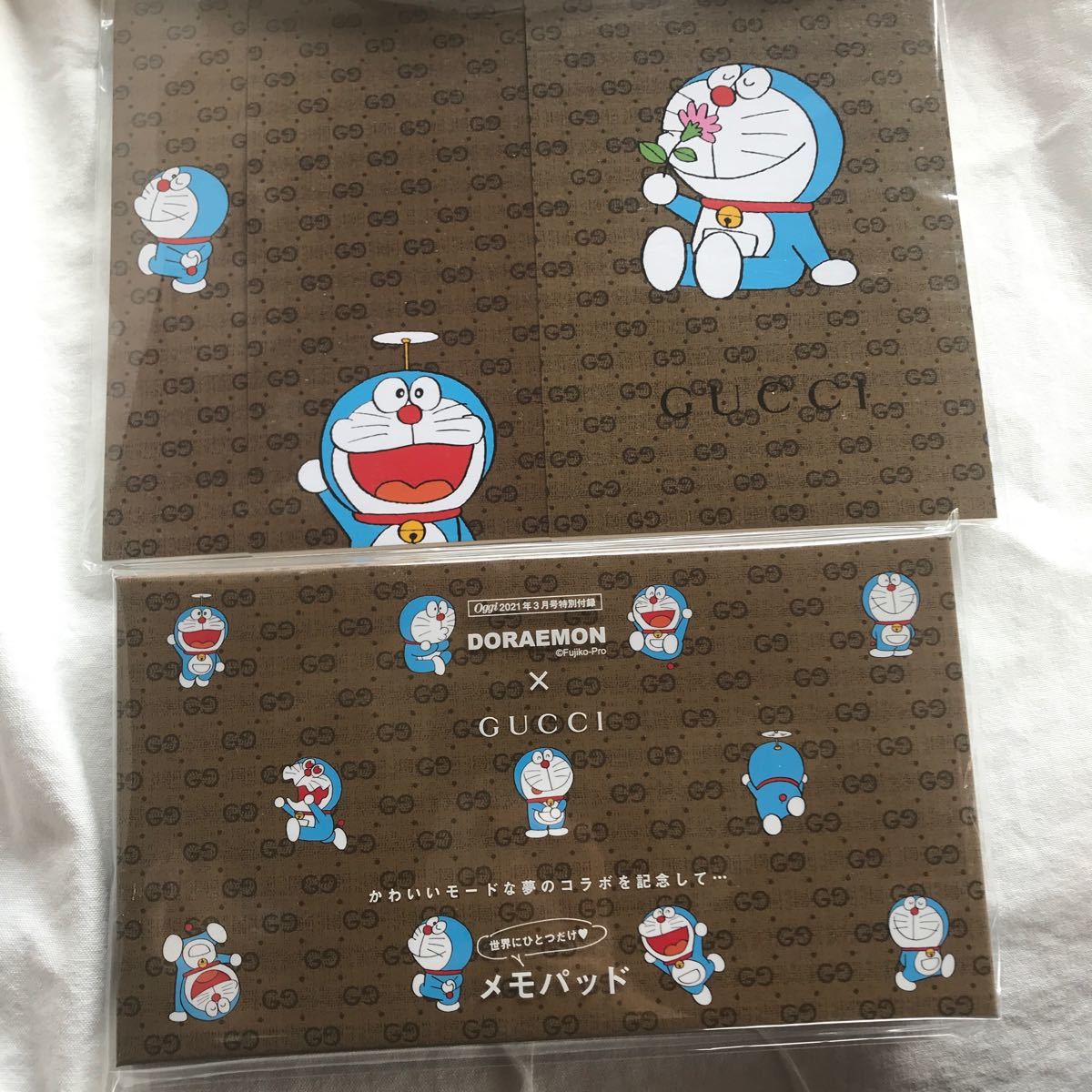 Paypayフリマ グッチ ドラえもん Gucci 付録 メモパッド 便箋セット