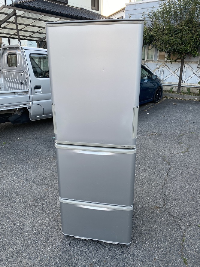 SHARP シャープ 両開き 冷蔵庫 SJ-WA35W-S 350L SJ-WA35W 2011年製