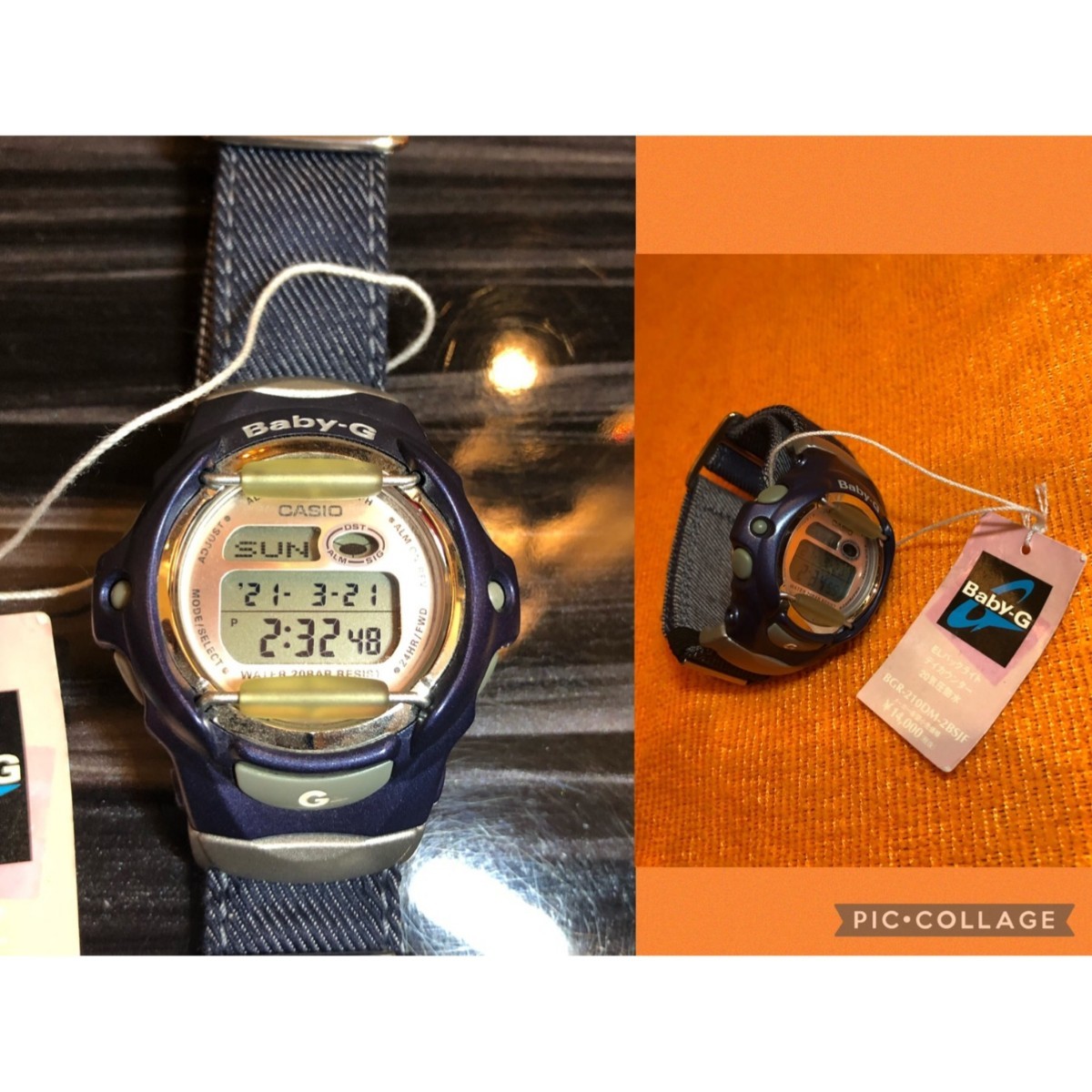 CASIO G-SHOCK Baby-G 未使用 美品 電池交換済 デニムベルト CASIO G-SHOCK Baby-G 未使用 美品 電池交換済 デニムベルト