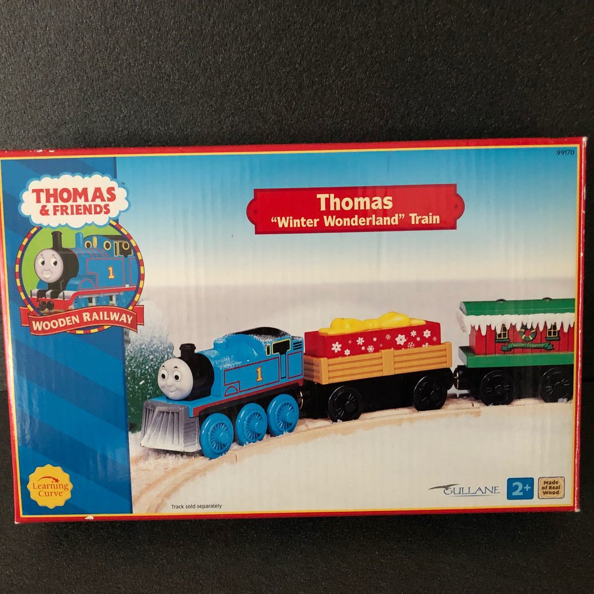 ラーニングカーブ社製　木製トーマス　winter wonderland train トーマス、貨車のセット