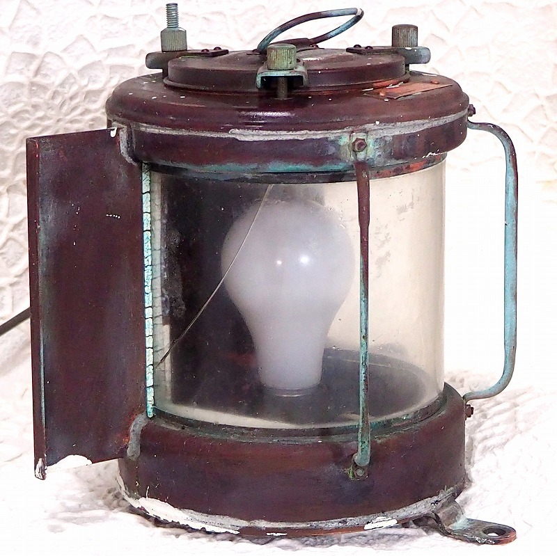 アンティーク　航海灯　中古　銅製　インテリア　置物　灯り　昭和レトロ　_画像2