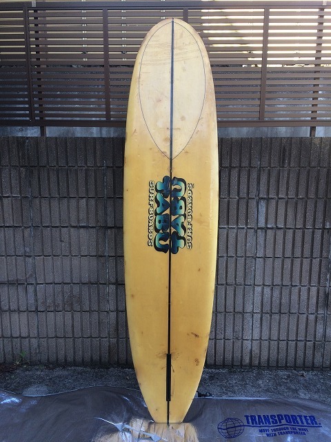 レ TABU SURFBOARDS H.S.B サーフボード 茅ヶ崎TABUさん作 2m50弱 室内保管でしたが傷み多いです。決済後手渡しのみです。_画像5