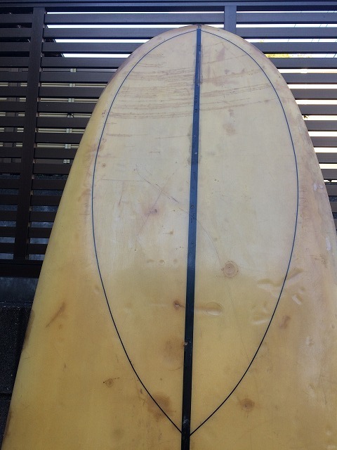 レ TABU SURFBOARDS H.S.B サーフボード 茅ヶ崎TABUさん作 2m50弱 室内保管でしたが傷み多いです。決済後手渡しのみです。_画像6