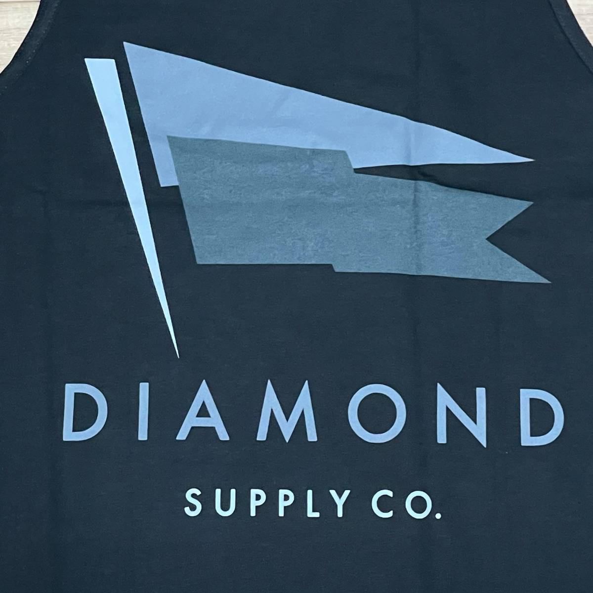 米国製 【2XL】 ダイヤモンドサプライ Diamond Supply Co タンクトップ 黒 Yacht Flag フラッグロゴ スケーター LA ストリート 西海岸_画像2