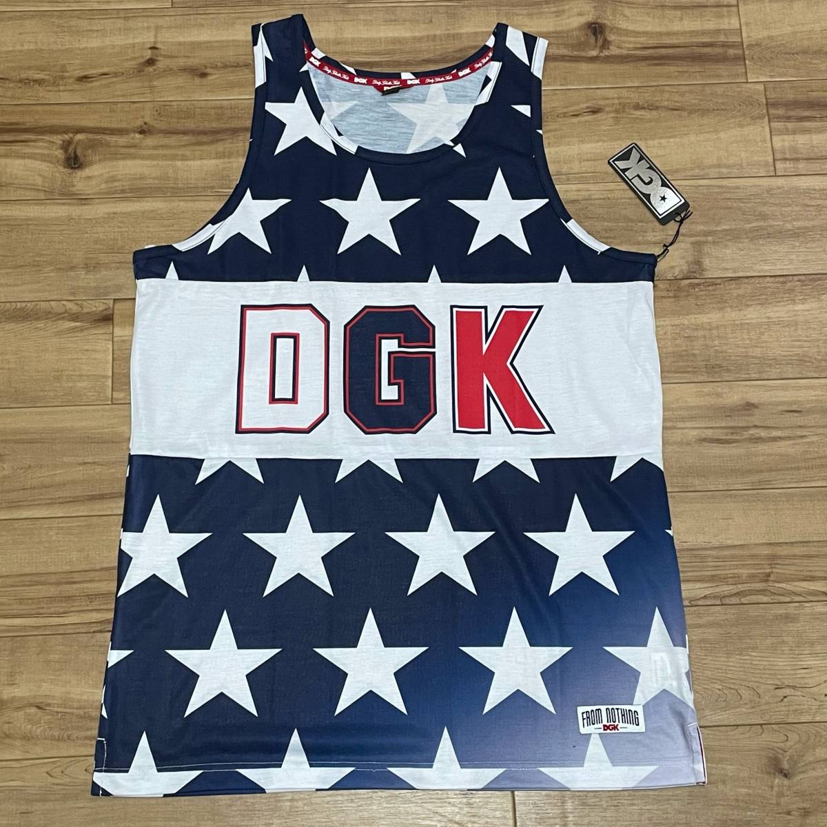 ロサンゼルス発祥 【XL】 DGK ディージーケー タンクトップ 星条旗 USA スケーターブランド ストリート HIPHOP カリフォルニア