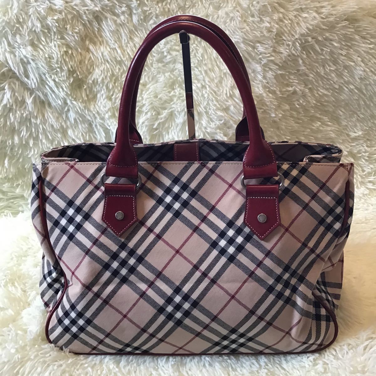 正規品 BURBERRY バーバリー バーバリーブルーレーベル ノバチェック ハンドバッグ トートバッグ ミニボストンバッグ