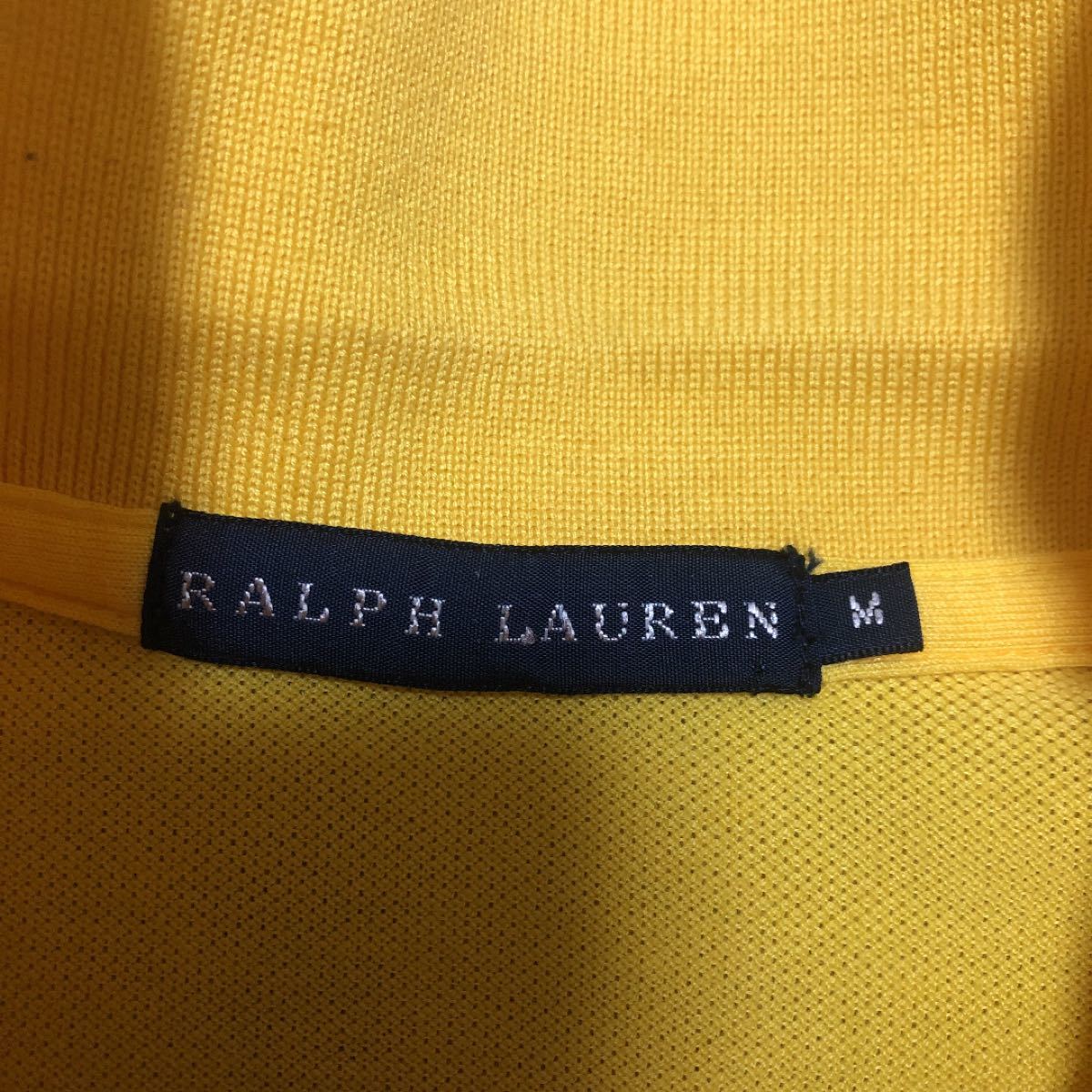 ラルフローレン　レディース  ポロシャツ　M イエロー　ビッグポニー RALPH LAUREN