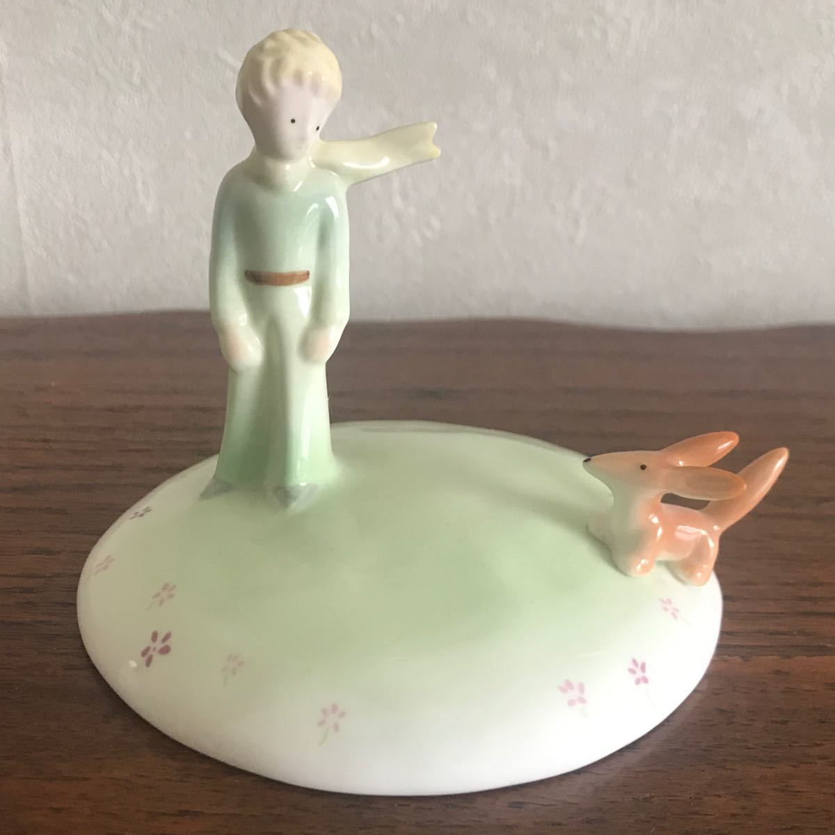 【超レア】星の王子さま　陶器　置物　Le Petit Prince キツネと王子