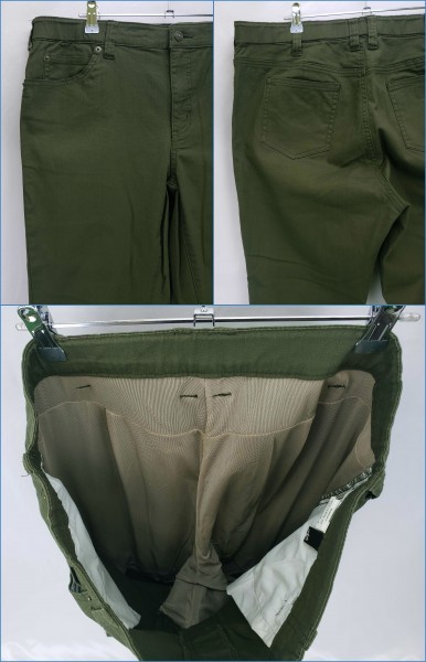 ap0158 □ 新品 ★ パンツ ４L カーキ ゆったり ストレッチ 伸縮性 快適 スキニー 股ずれ防止 當(dāng)て布 メッシュ ムレ防止 涼しい カジュアル