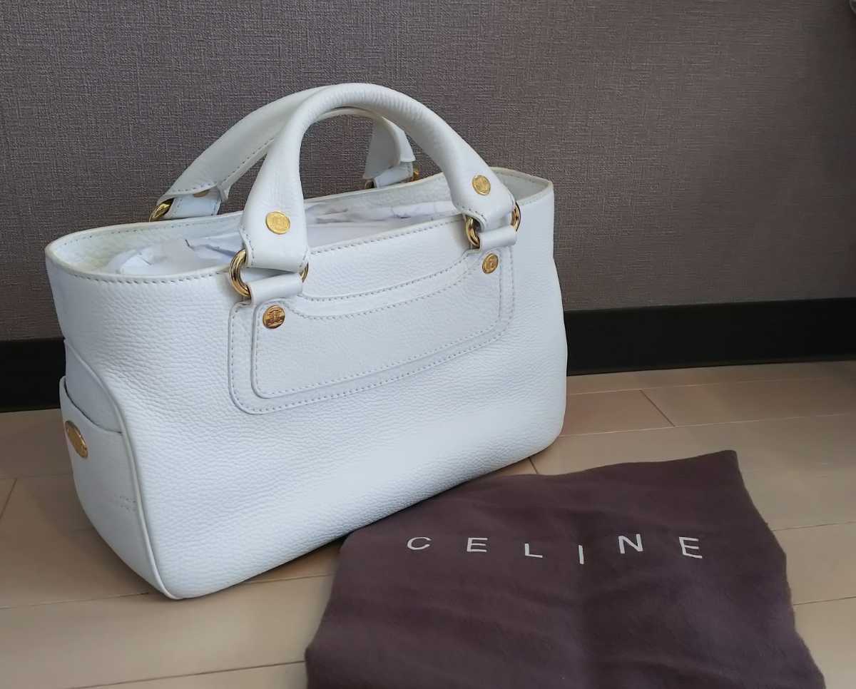 送料無料◇美品◇CELINE ブギーバッグ トートバッグ 白 ホワイト