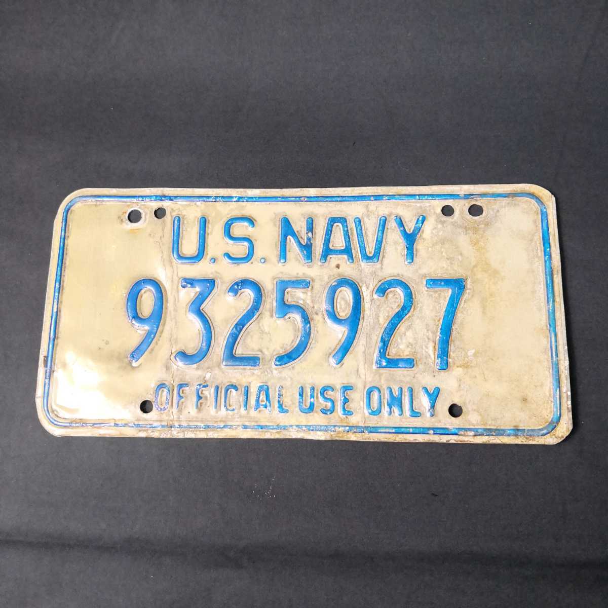 60年代 米海軍 ナンバープレート ☆ 実物 米軍 軍用車 ナム戦 | www