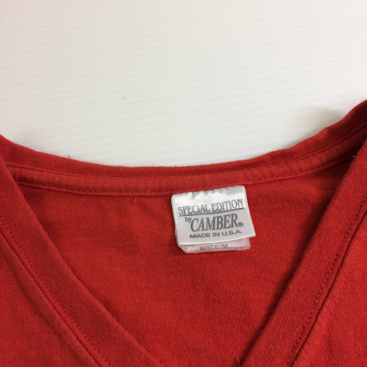 キャンバー USA製 CAMBER Vネック ポケットTシャツ Mサイズ