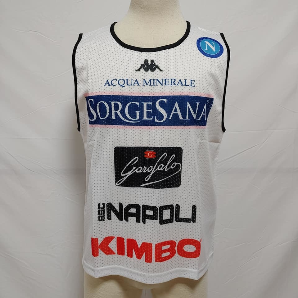 【値下げ】カッパ Kappa ナポリ NAPOLI 18/19 ビブス 白 トレーニングウェア サッカー イタリア セリエA 4400円→3300円の画像2