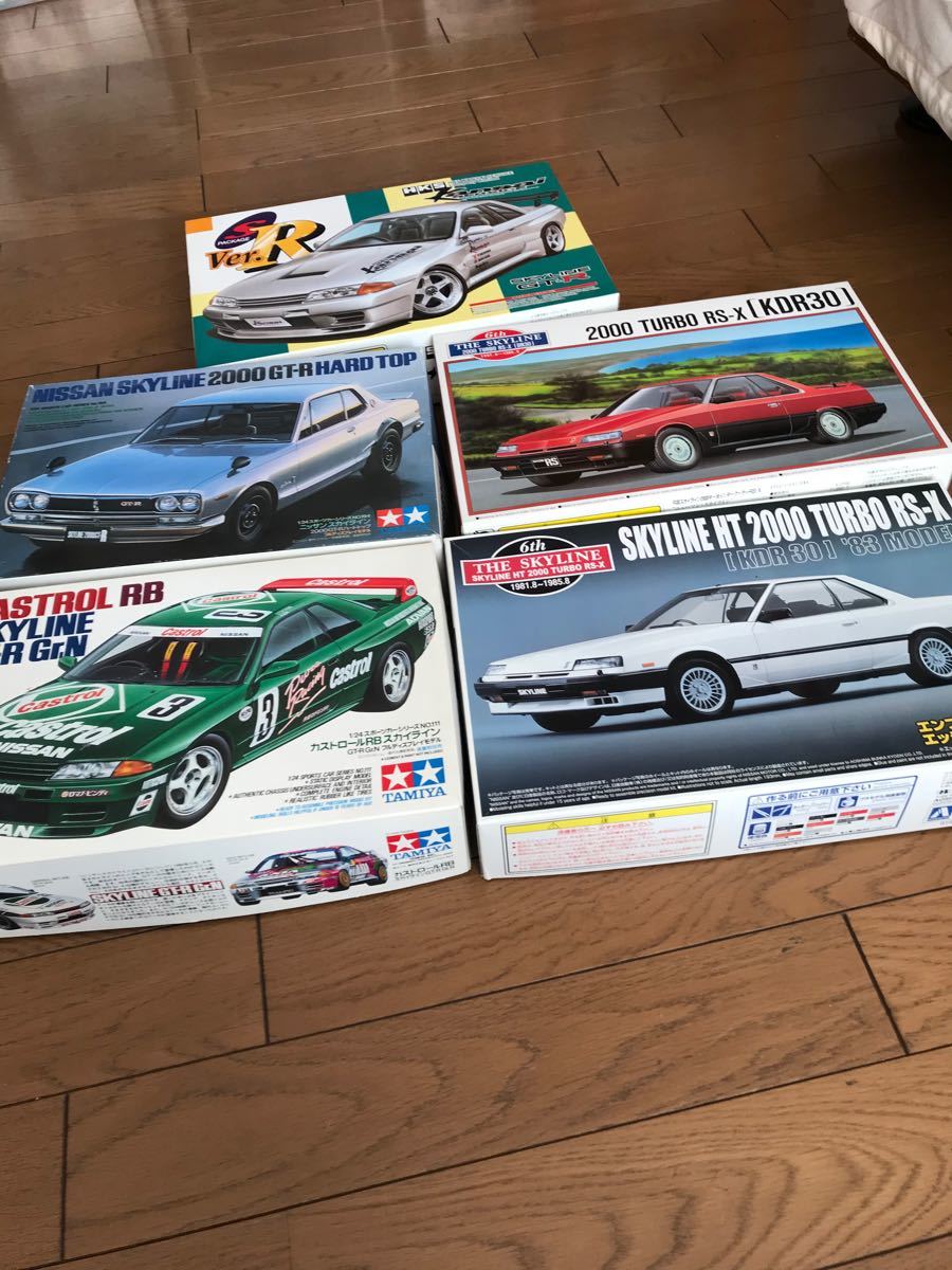 値下げしました　スカイラインセット　ハコスカ　R30 R32 GTR カストロール　タミヤ  TAMIYA アオシマ