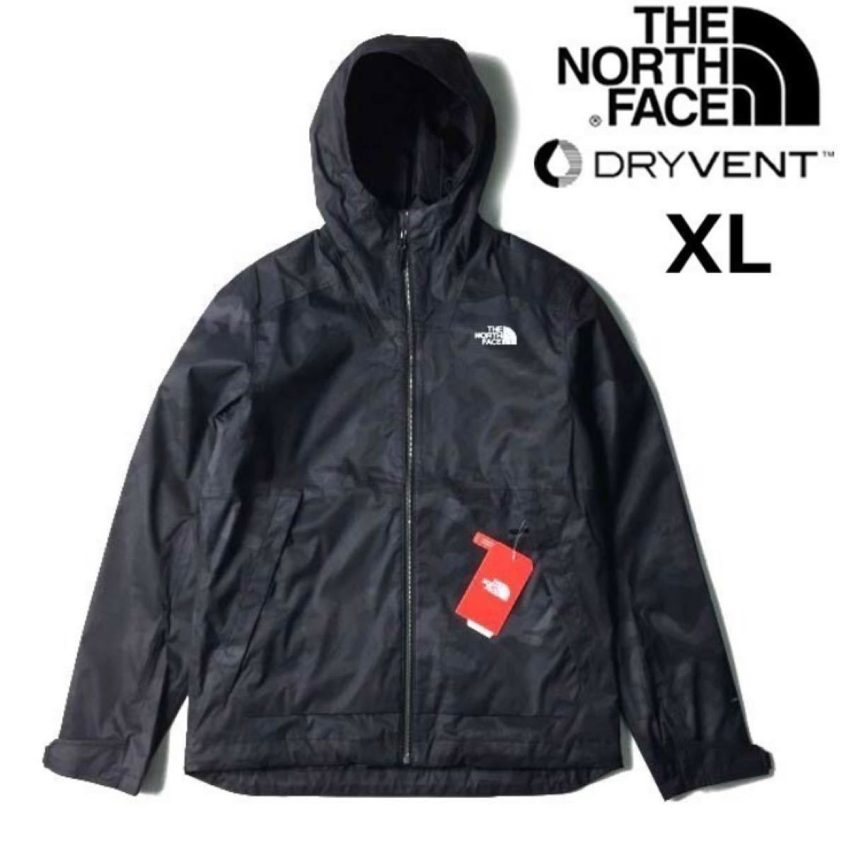 THE NORTH FACE ミラートンジャケット　マウンテンパーカー ジャケット ドライベント US限定 撥水(XL)黒 迷彩