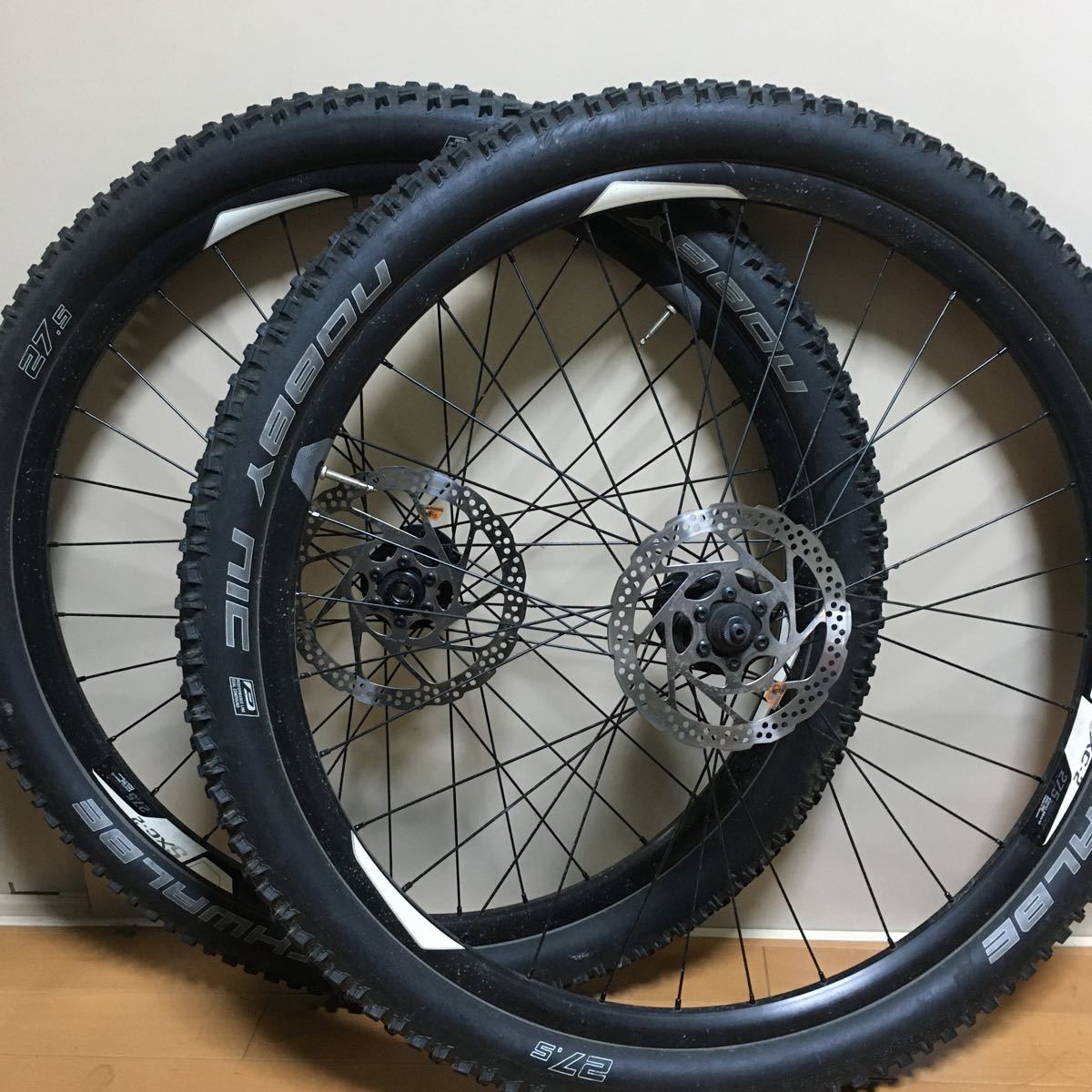 27 5インチホイール GIANT SXC-2 前後セット タイヤ・ローター付 27 5インチホイール GIANT SXC-2 前後セット タイヤ・ローター付