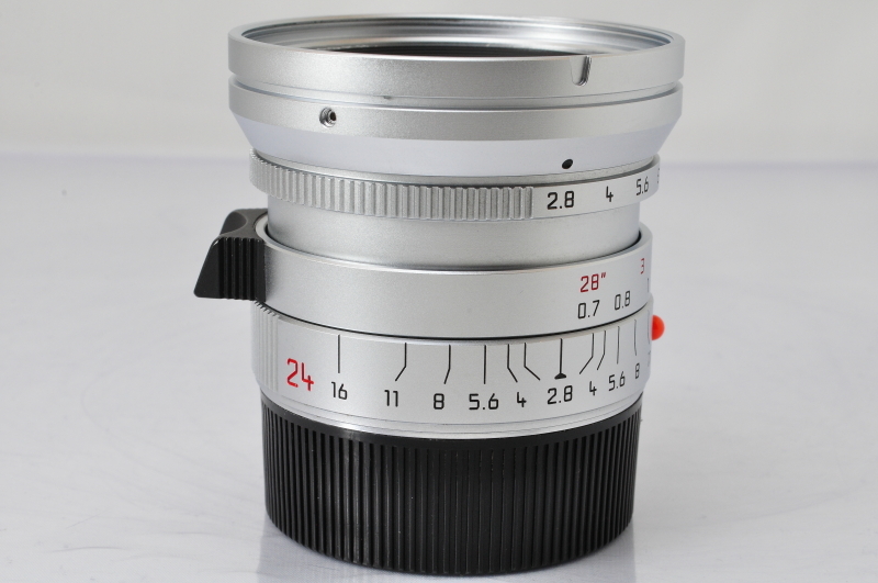 激安先着 24mm Elmarit-M Leica 極上品 F/2.8 ♪♪#4969 Silver in