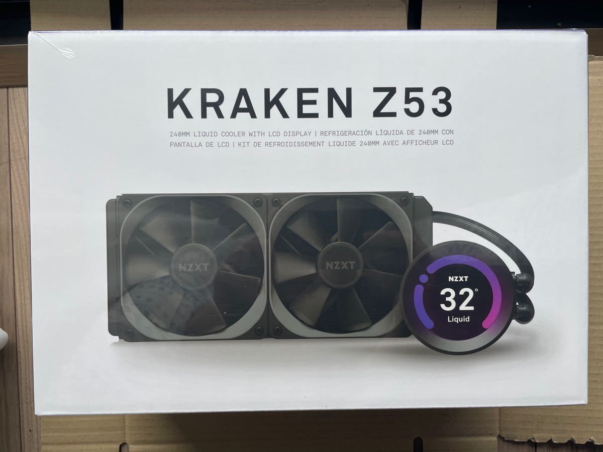 Paypayフリマ Nzxt Kraken Z53 簡易水冷cpuクーラー Lcdディスプレイ搭載 240mm Rl Krz53 新品