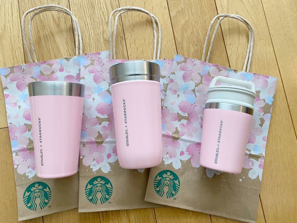 限定　新品　3点セット　スターバックス　スタバ　Starbucks スタンレー　コラボ　ステンレスカップ　STANLEY ベイビーピンク　タンブラー