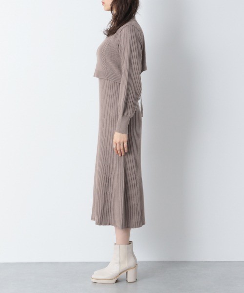 Heather ベストツキニットワンピース