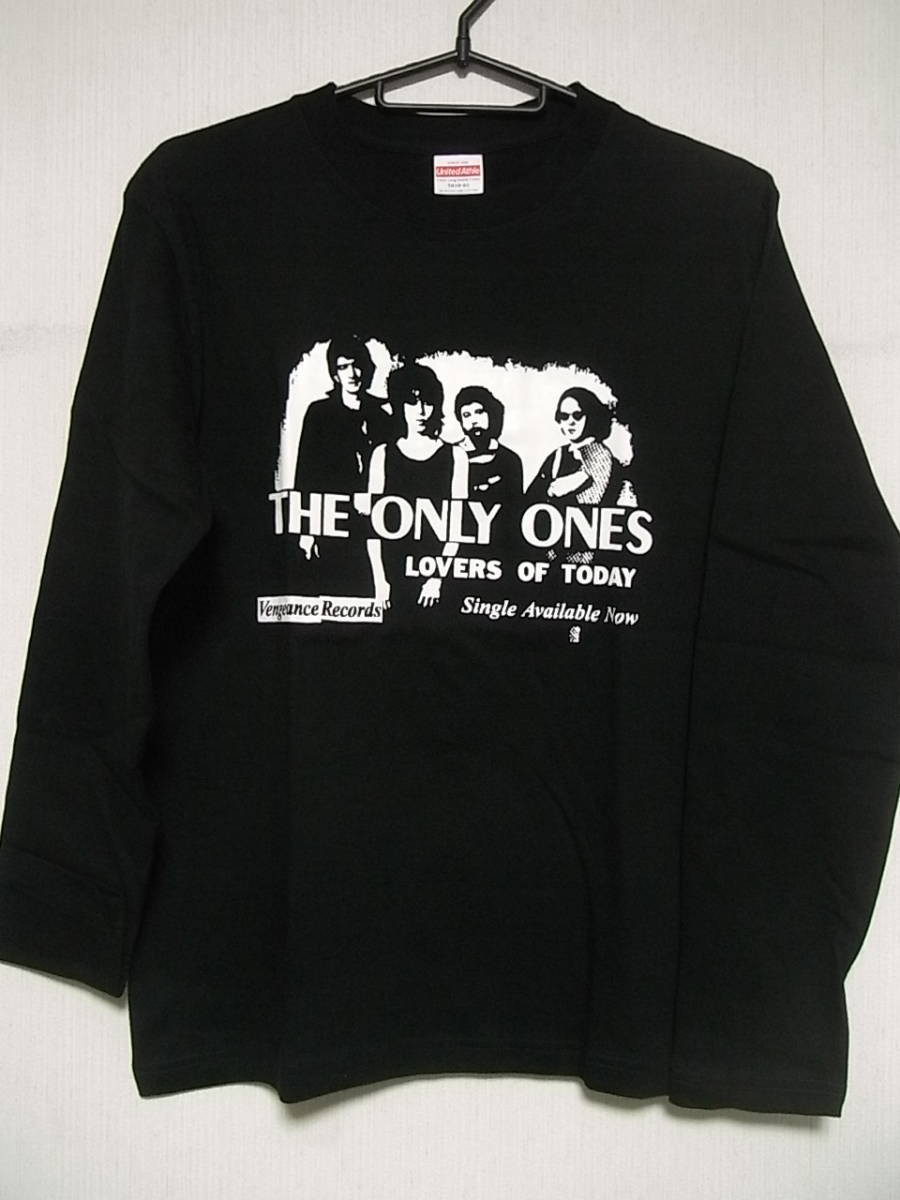 70'Sパンク関連★オンリー・ワンズ★即決★新品★長袖バンドＴシャツ★THE ONLY ONES★LOVERS OF TODAY★黒×白★S/M/L/XLサイズの画像1