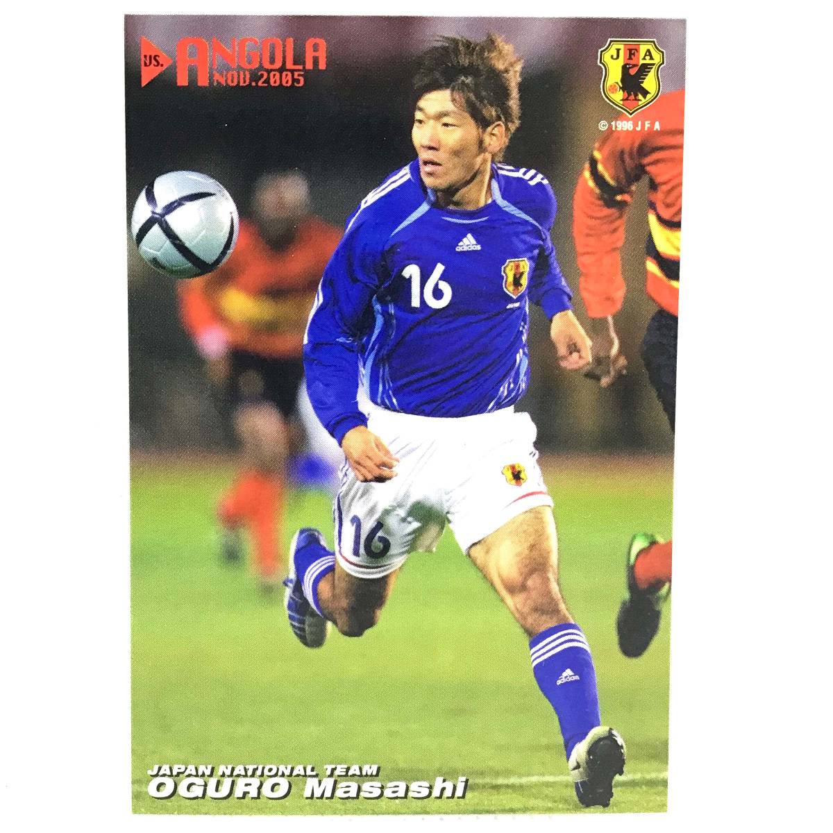 C【当時もの】2006 カルビー サッカー JAPAN NATIONAL TEAM CARD AN-12 大黒将志 アンゴラ戦 2005_画像1