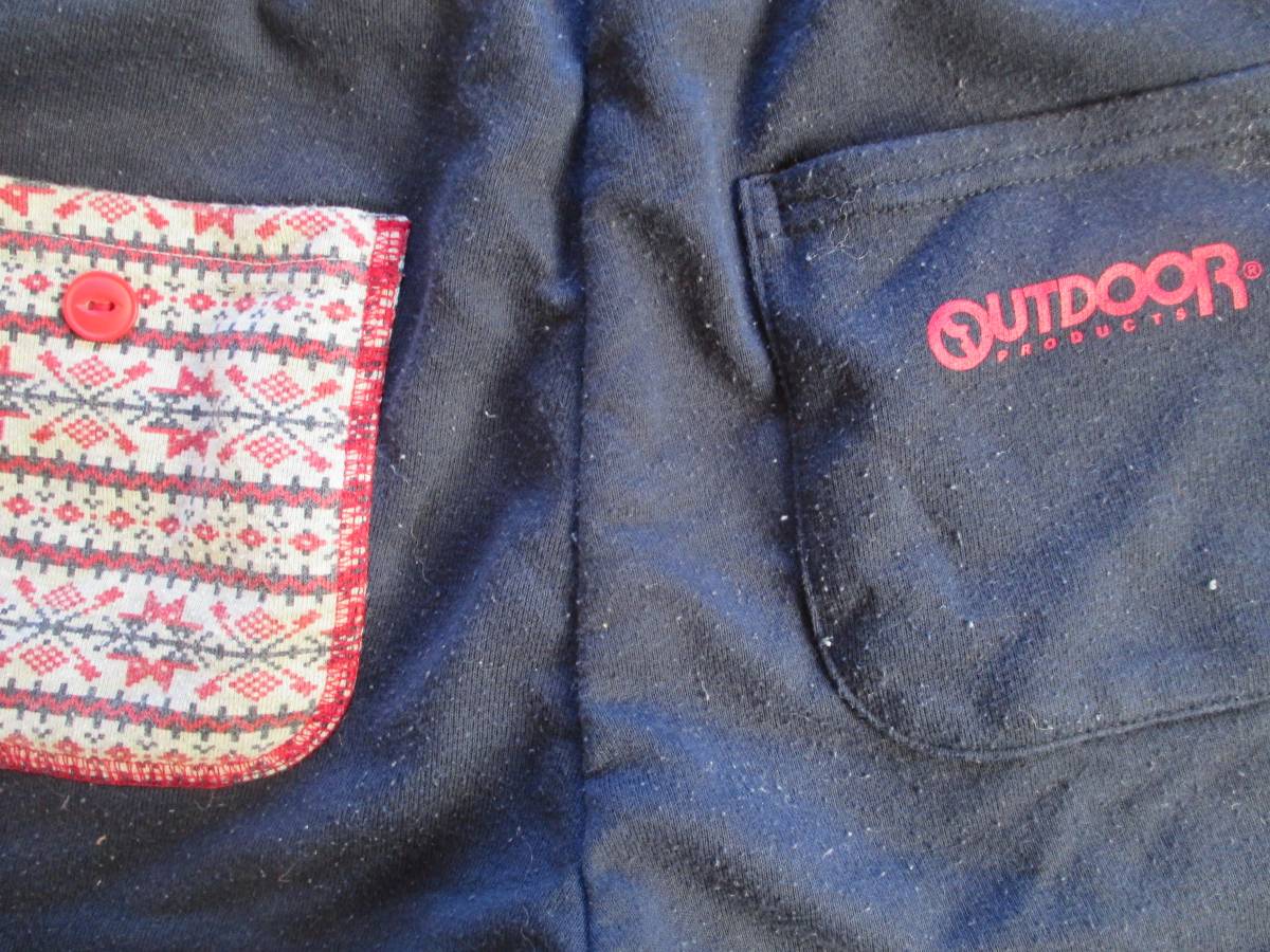 OUTDOOR PRODUCTS карман дизайн тренировочный шорты темно-синий M талия 62cm~108cm уличный брюки часть магазин надеты 
