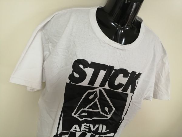 kkyj4990 ■ STICK'EM UP ■ Tシャツ カットソー トップス 半袖 白 L～XLサイズくらい_画像5