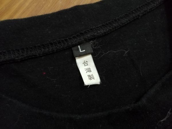 kkyj4994 ■ TAIWAN 台湾 ■ Tシャツ カットソー トップス 黒 L_画像9