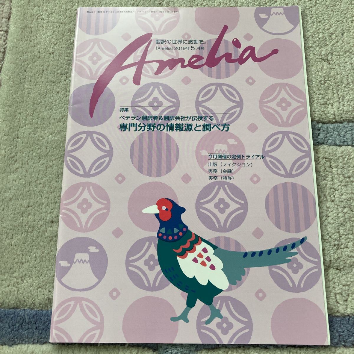 翻訳情報誌 「Amelia（アメリア）」計6冊