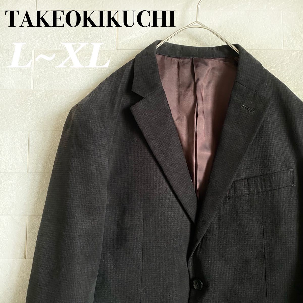 TAKEO KIKUCHI 旧ロゴ スウェード テーラードジャケット TAKEO KIKUCHI 旧ロゴ スウェード テーラードジャケット