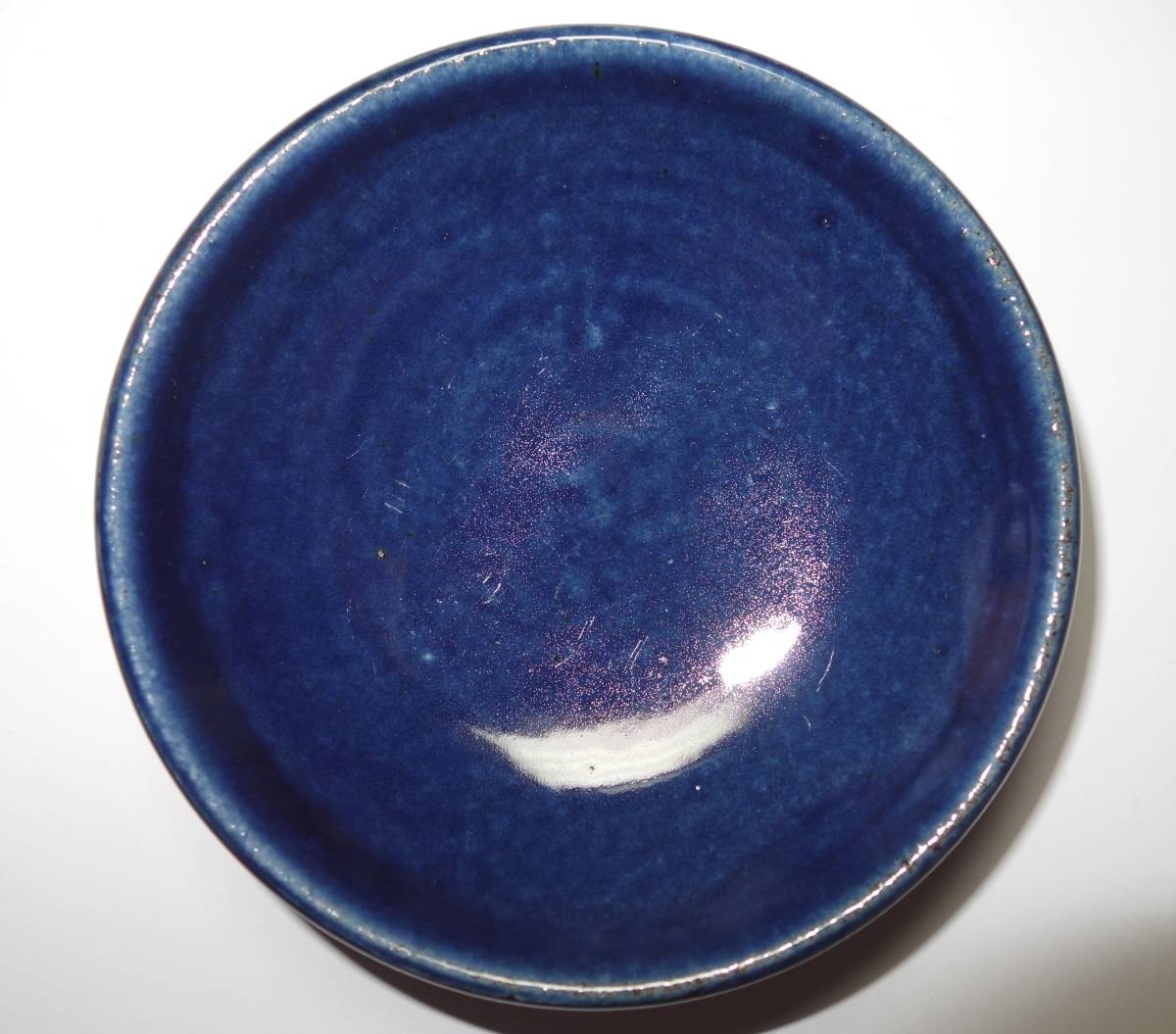 倣ペルシャ藍釉　コバルト　最高級茶豆皿　海のシルクロード_画像6