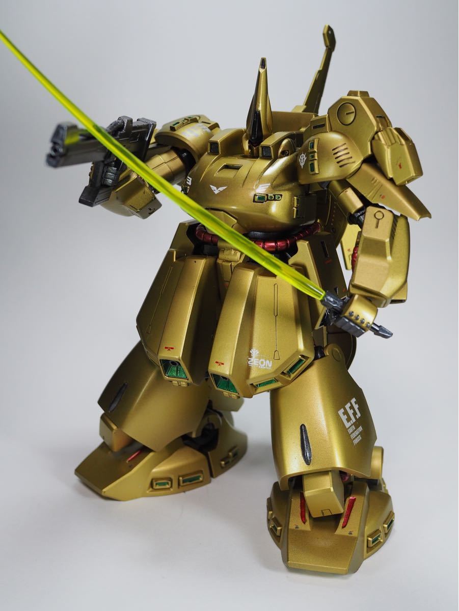 Paypayフリマ Hguc 1 144 ジ オ ジ ｏ完成品 全塗装 塗装済み ガンダム ジオ 蛍光 光沢仕上げ ガンプラ