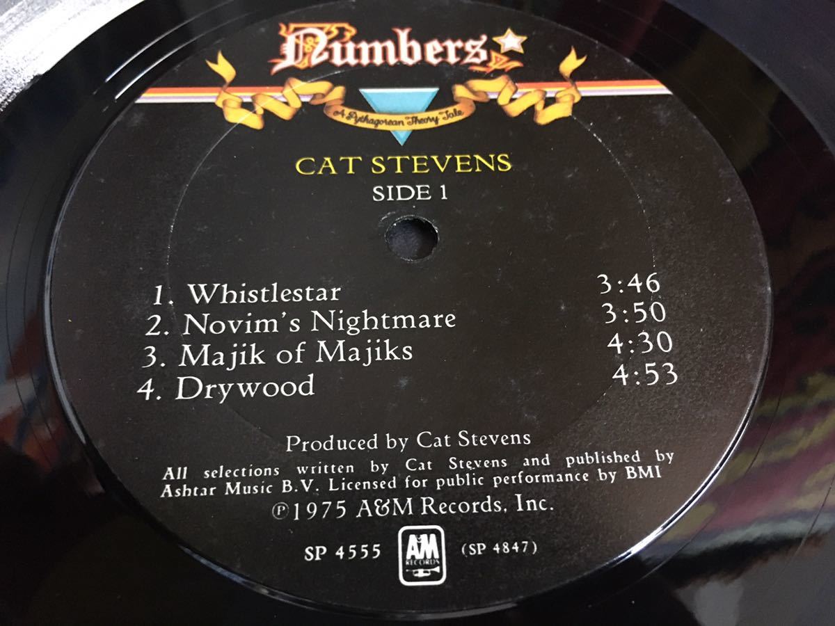Cat Stevens★中古LP/USオリジナル盤「キャット・スティーヴンス～Numbers」_画像6