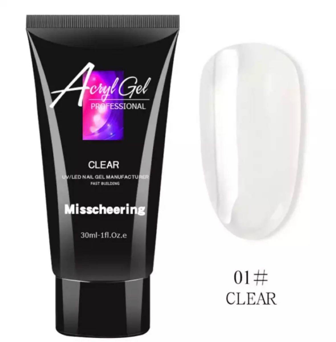 【ジェルネイル】Misscheering ポリジェル　01クリア 30ml