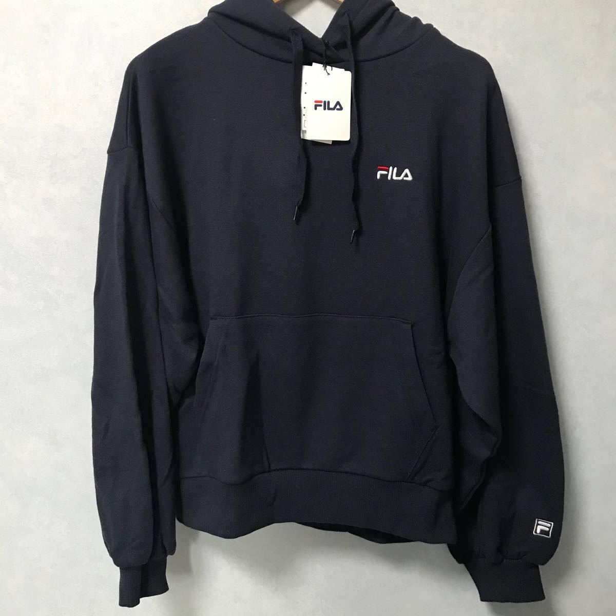 【新品】フィラ FILA ロゴ  パーカー ネイビー　スウェット スウェットパーカー Hooded Logo