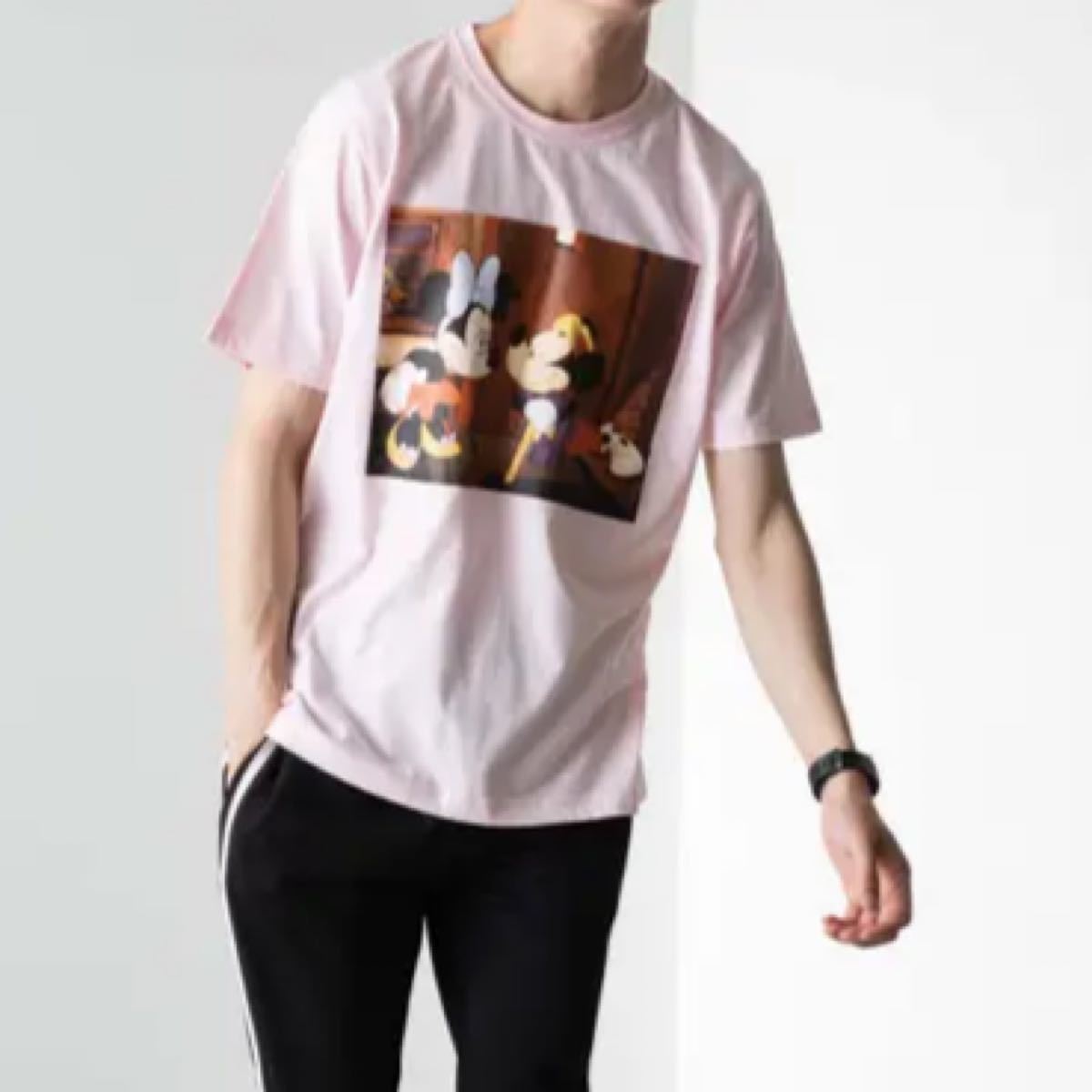 Paypayフリマ 新品 ディズニー ミッキー ミニー グラフィック ピンク ペアルック 男児兼用 双子 コーデ Tシャツ 半袖tシャツ Paypayフリマ 新品 ディズニー ミッキー ミニー グラフィック ピンク ペアルック 男児兼用 双子 コーデ Tシャツ 半袖tシャツ