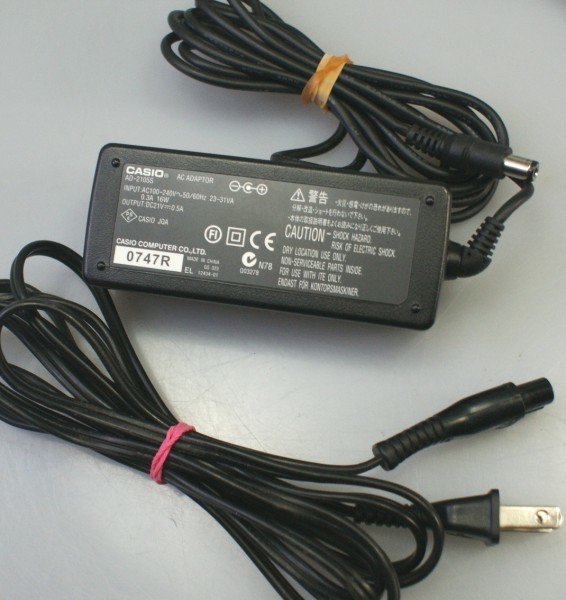 ( free shipping ) immediate payment Casio AC adaptor AD-2105S [CASIO 21V 0.5A ] operation ok