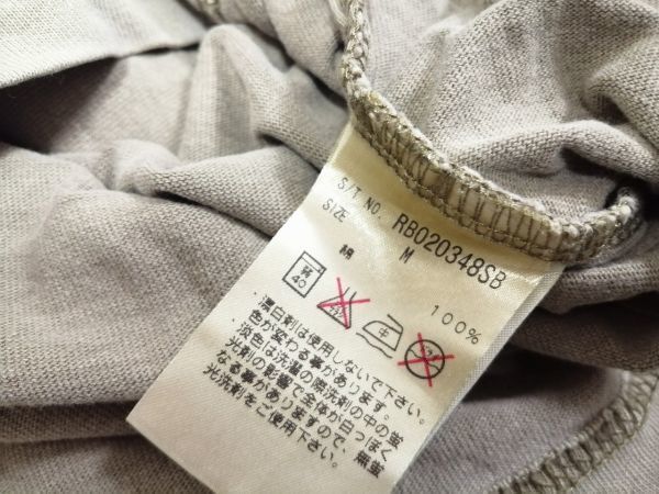 kkaa721 ■ RAGEBLUE ■ レイジブルー Tシャツ カットソー トップス 半袖 コットン カーキベージュ M_画像10