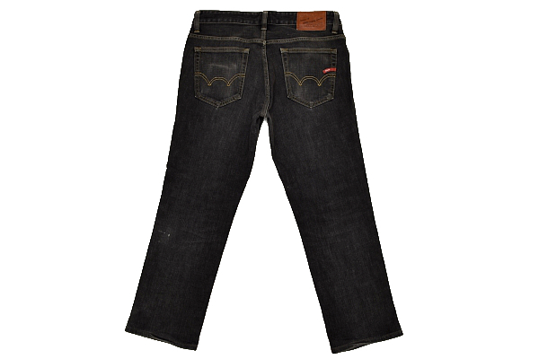 K-2450*EDWIN Edwin 502FG* сделано в Японии Vintage woshu обработка черный Denim стрейч материалы распорка джинсы W32