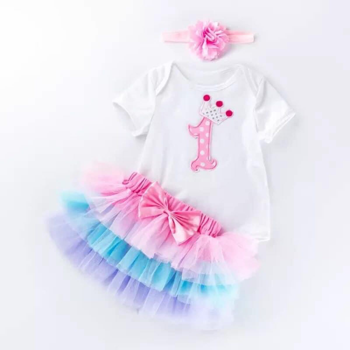 Paypayフリマ バースデーフォト 1歳誕生日 記念写真 女の子 ベビー 衣装 コスチューム チュールスカート Paypayフリマ バースデーフォト 1歳誕生日 記念写真 女の子 ベビー 衣装 コスチューム チュールスカート