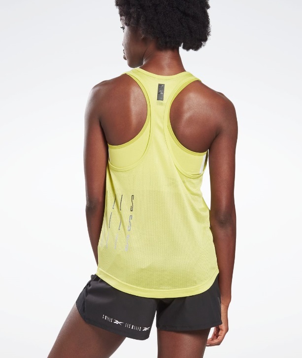 OT 日本完売 新品 女性用 リーボック 黄色いタンクトップ Reebok レスミルズ レズミルズ Lesmills