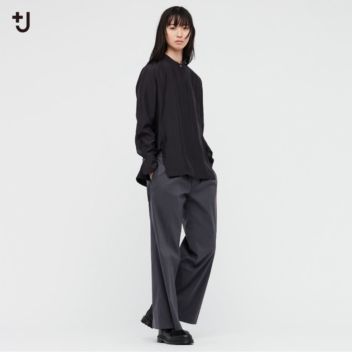 JIL SANDER ウールワイドスラックス - スラックス