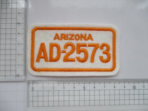 ARIZONA AD-3573 アリゾナ州 ナンバープレート ワッペン/ パッチ 刺繍 ステッカー 看板 USA グランドキャニオン アメカジ 古着 ③ 486_画像7