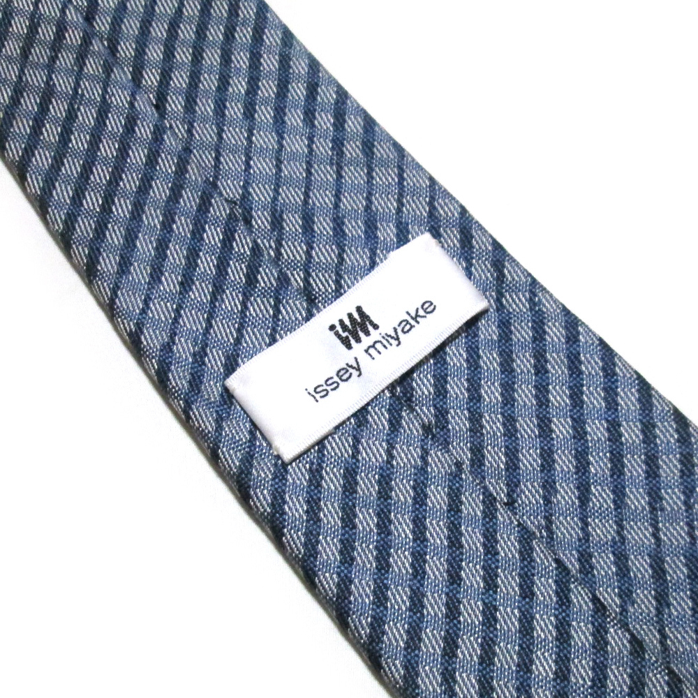 ISSEY MIYAKE Issey Miyake check silk necktie 131530