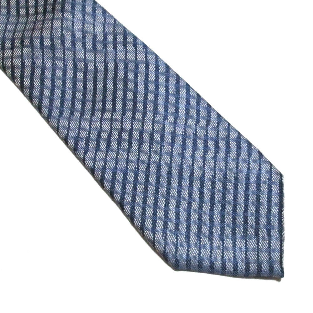 ISSEY MIYAKE Issey Miyake check silk necktie 131530