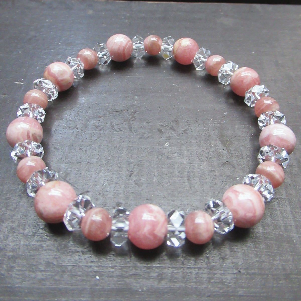  in ka rose x cut crystal bracele Power Stone natural stone 