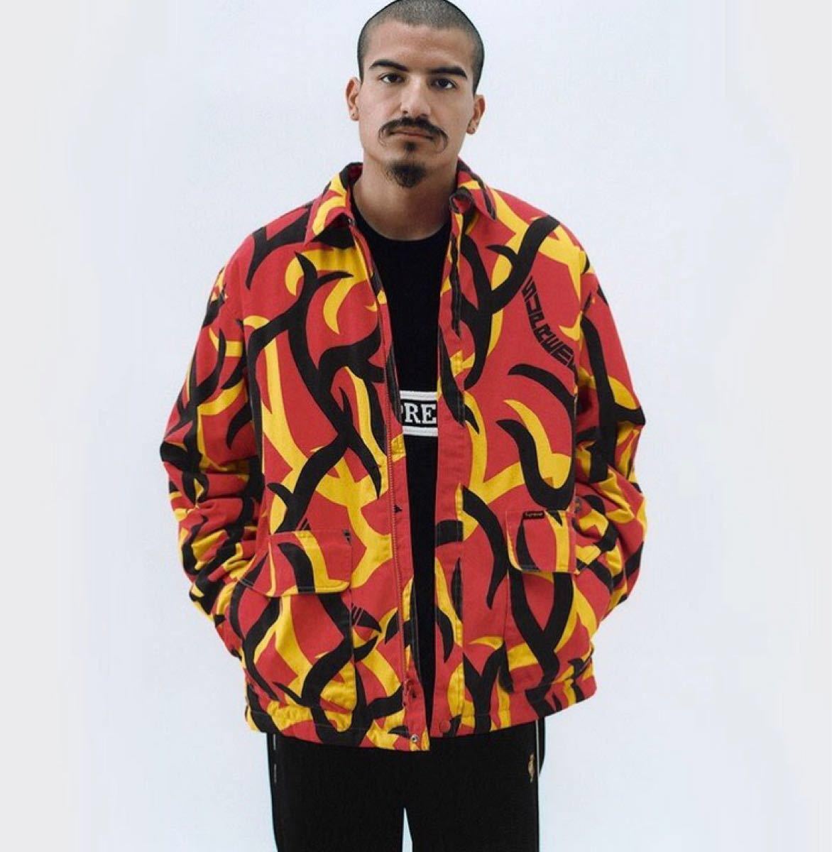 Supreme reversible puffy work jacket Camo ダウン ジャケット tribal camo
