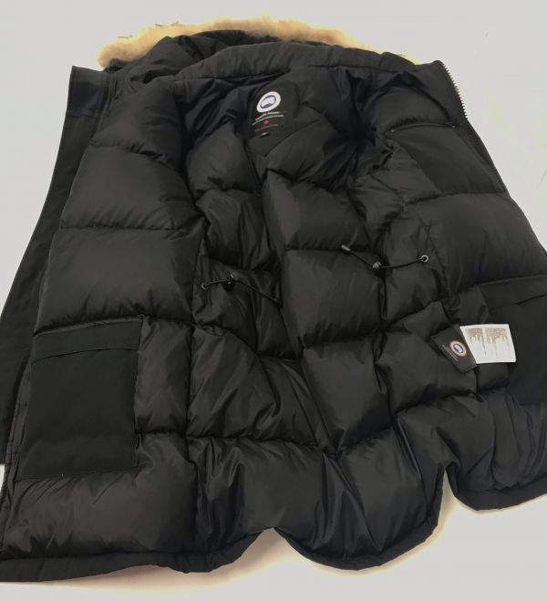 θ【美品】CANADA GOOSE/カナダグース ブルックフィールド ダウンジャケット 2300JM ブラック メンズ Sサイズ 本体のみ S18161043984_画像8