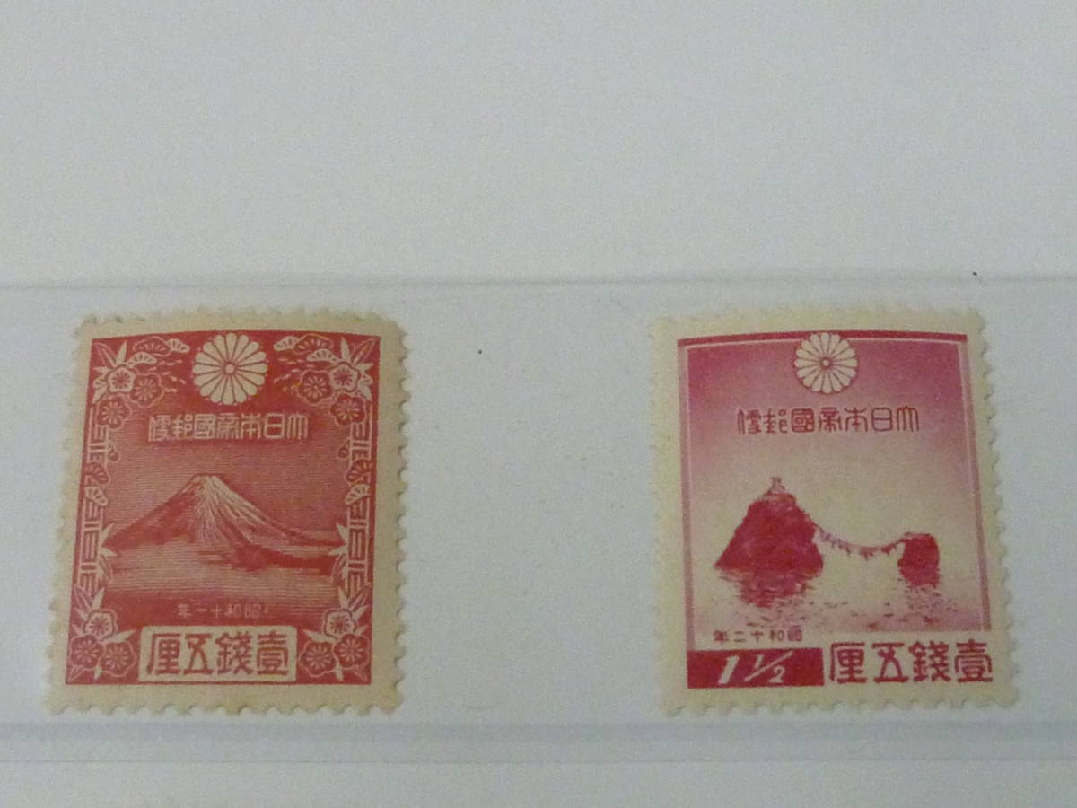 21EA　P　№6　日本切手　年賀　1935-54年　年1-16の内　富士～起上り　計10種　未使用NH・VF　【型価 20,150円】_画像2